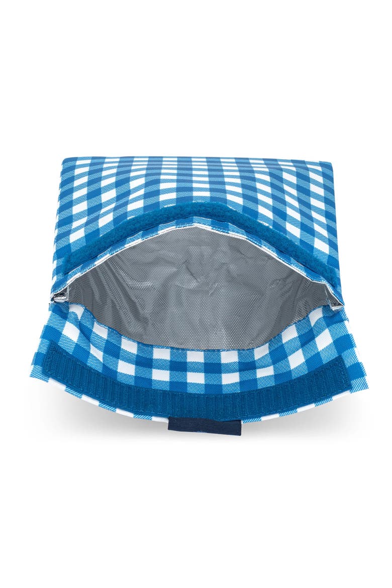 Reusable Sandwich Bags - Insulated, Washable, Eco-Friendly Fabric Pouches for Snacks, Wraps & Lunches, Alternate, color, Vichy and Cherry Stripes