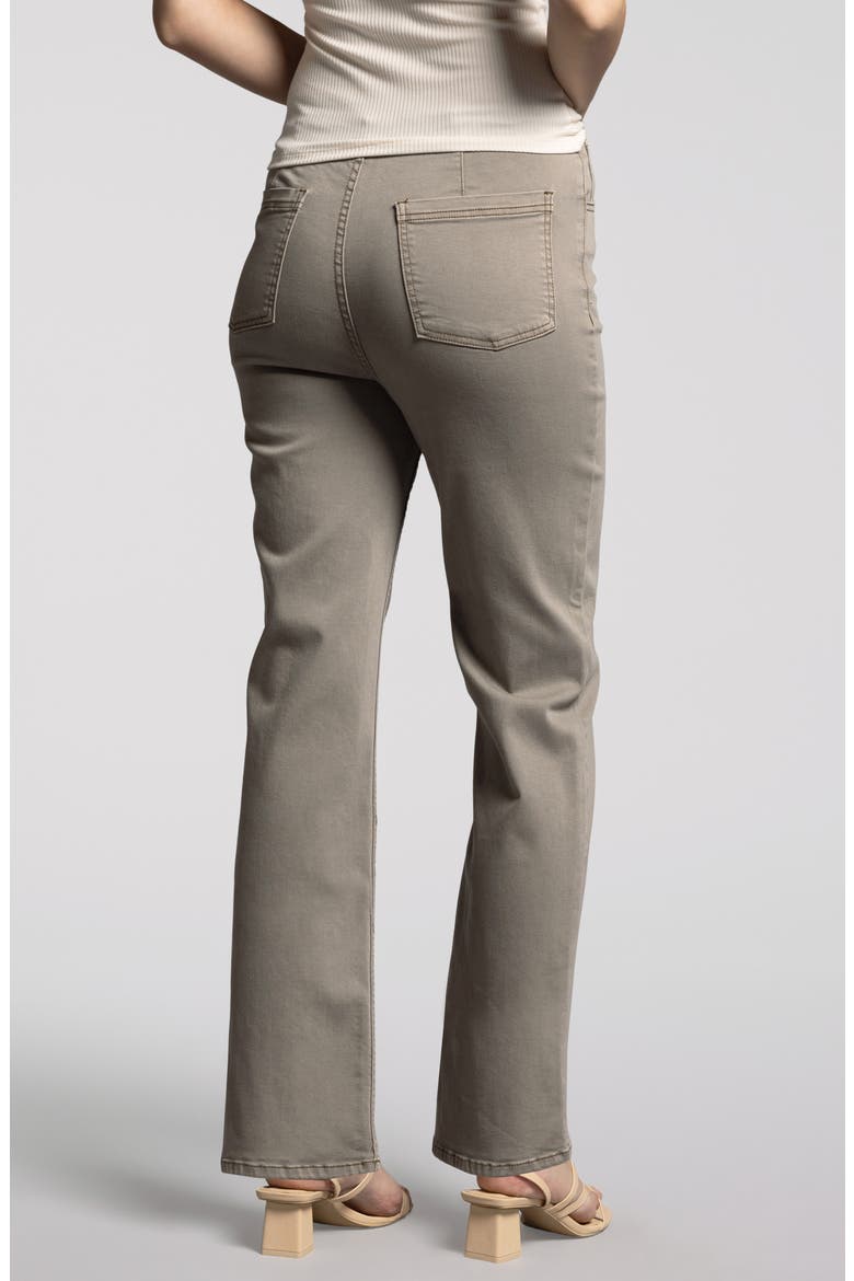 Manon Twill Pull-On Pants, Alternate, color, BRINDLE