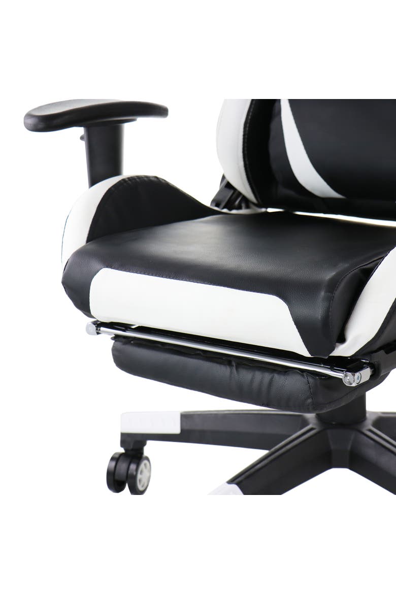 Gaming Chair in Black and White, Alternate, color, Black