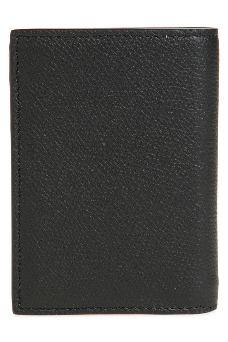 VLOGO Leather Continental Wallet, Alternate, color, BLACK