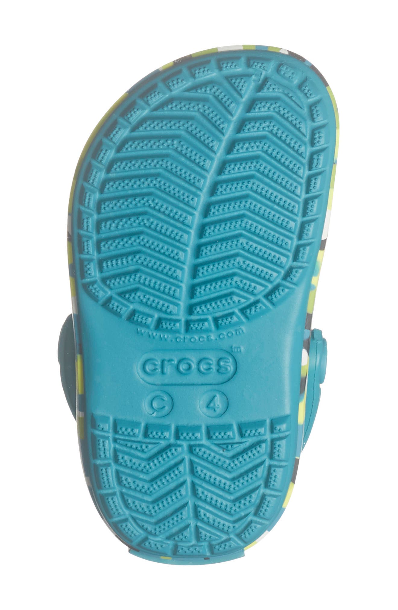 CROCS Kids' Glow Confetti Clog, Alternate, color, Turbo Teal/ Multi