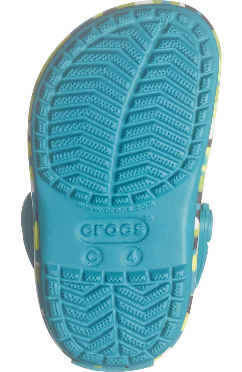 CROCS Kids' Glow Confetti Clog, Alternate, color, Turbo Teal/ Multi