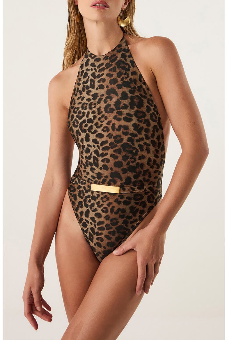 Tammy Renee Open Back One-Piece Swimsuit, Main, color, MULTI