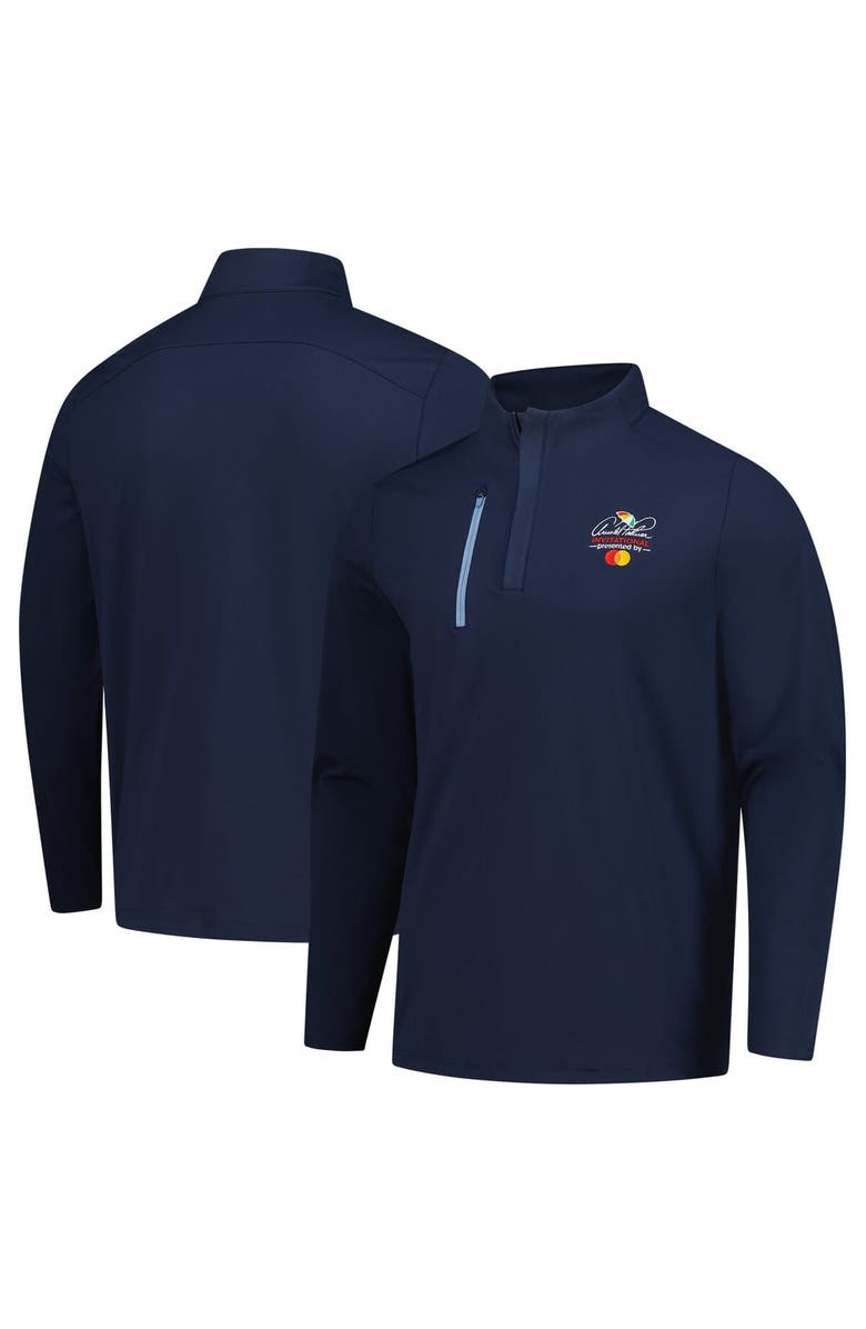 PUMA Men's Puma Navy Arnold Palmer Invitational Cloudspun Tech Quarter-Zip Pullover, Main, color, Navy
