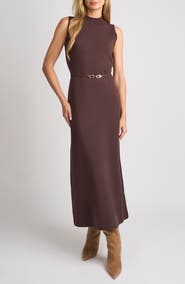 Ted Baker Sienna Mock Neck Sleeveless Maxi Sweater Dress