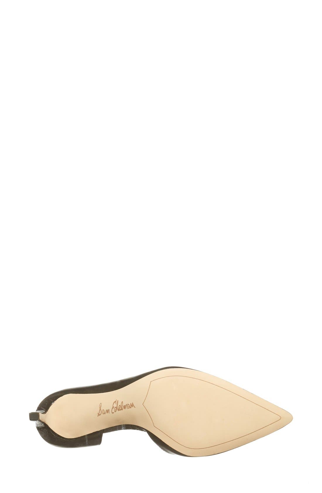 Sam Edelman 'Onyx' Half d'Orsay Pointy Toe Pump, Alternate, color, 