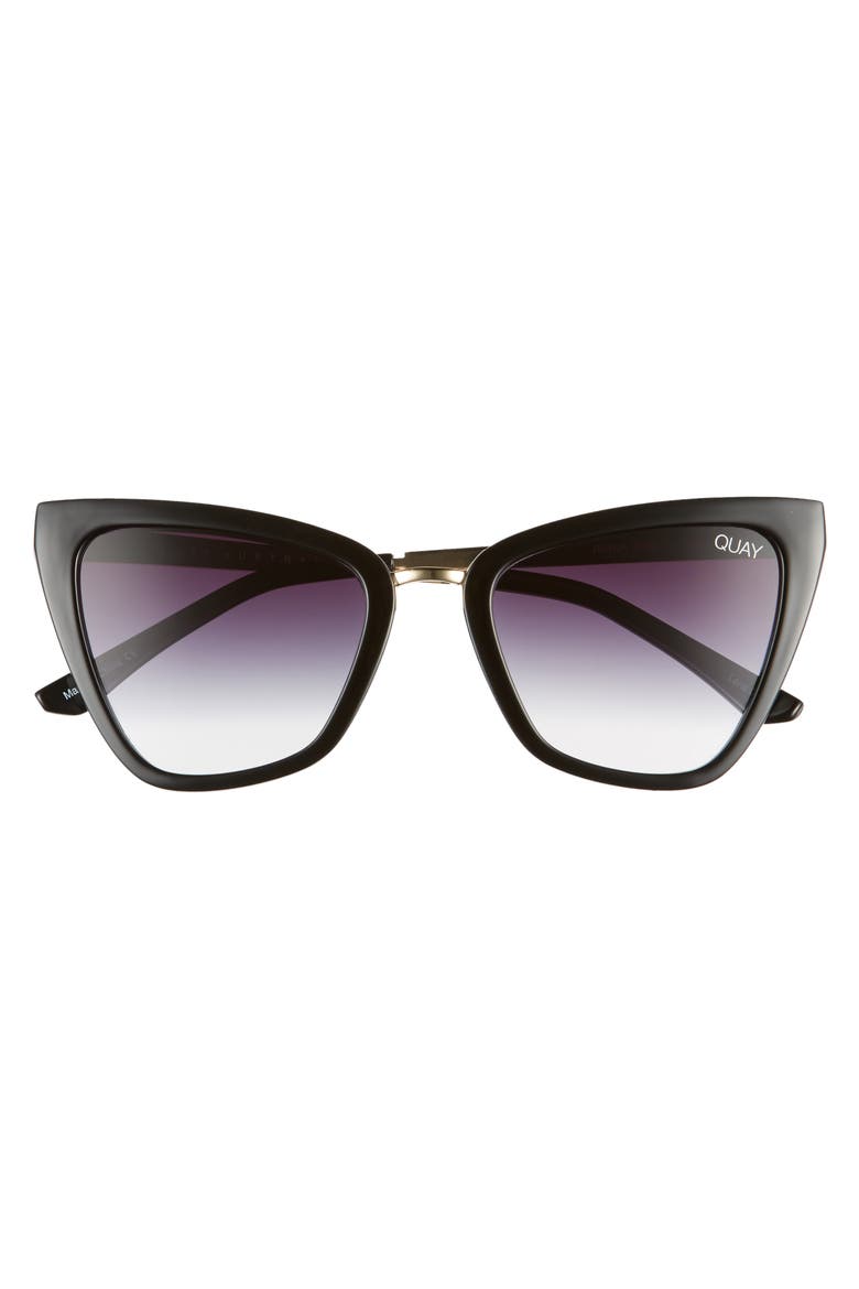 Australia Reina 52mm Mini Cat Eye Sunglasses, Alternate, color, BLACK/ FADE