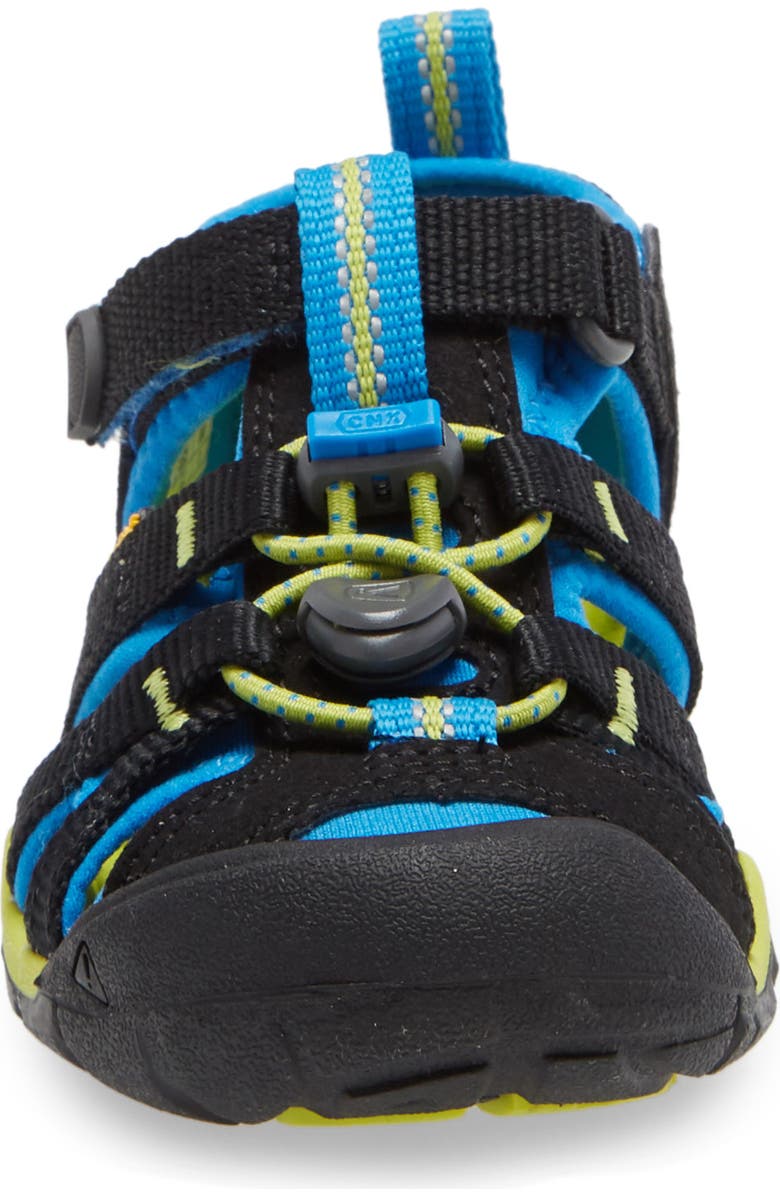 KEEN Seacamp II CNX Water Friendly Sandal, Alternate, color, Black/ Brilliant Blue