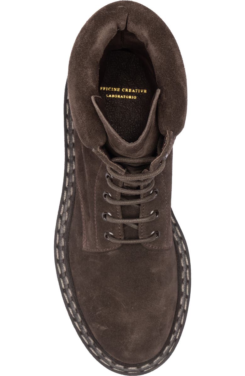 Officine Creative Blossom 006 Suede Block-Heel Bootie, Alternate, color, Dark Brown