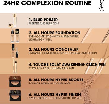 イヴサンローランAll Hours Hyper Finish￼プレストパウダー Discover the new YSL Beauty All Hours Hyper Finish powder