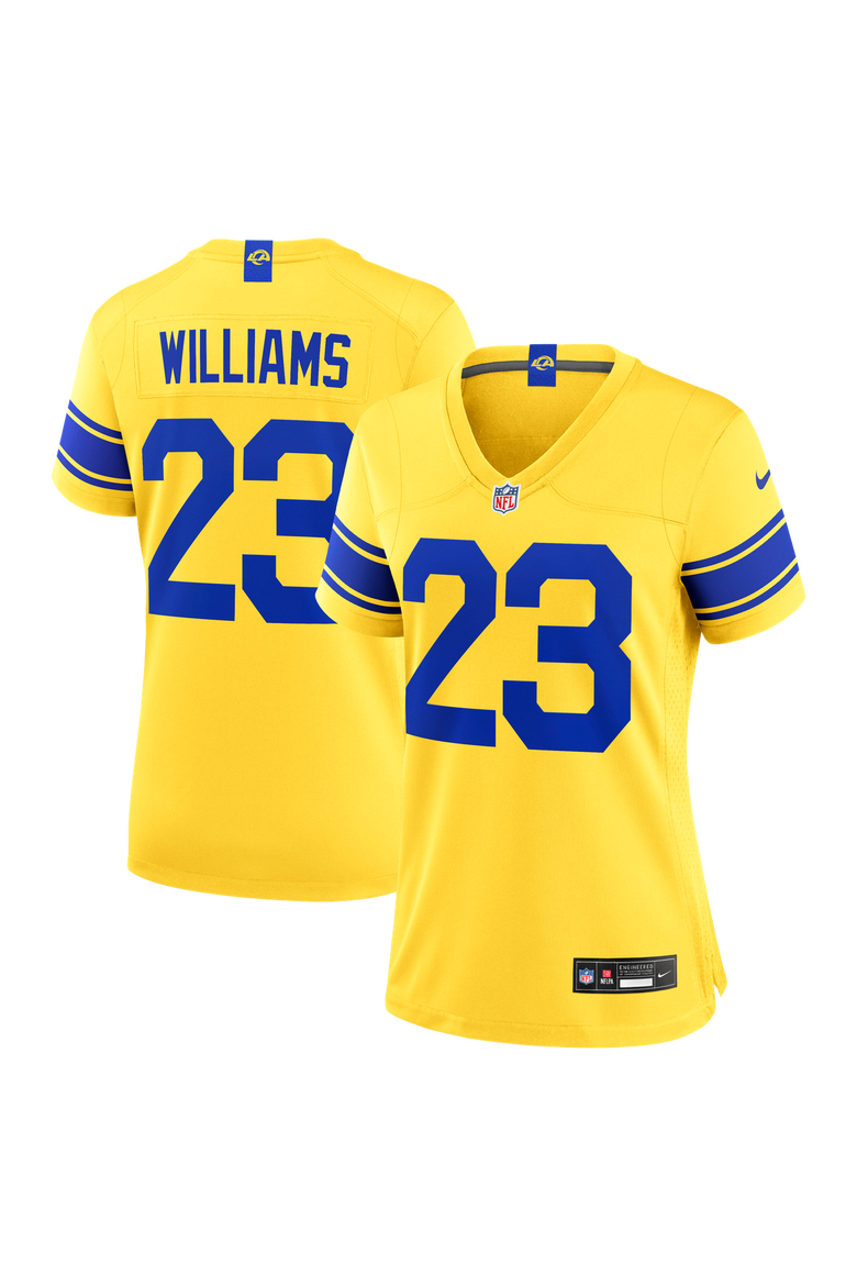 Women's Nike Kyren Williams Los Angeles Rams Classic Sol Game Jersey, Main, color, Gold