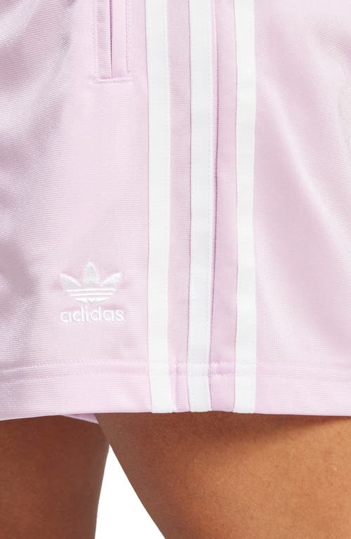 Shop Adidas Originals Firebird Recycled Polyester Shorts In Light Orchid