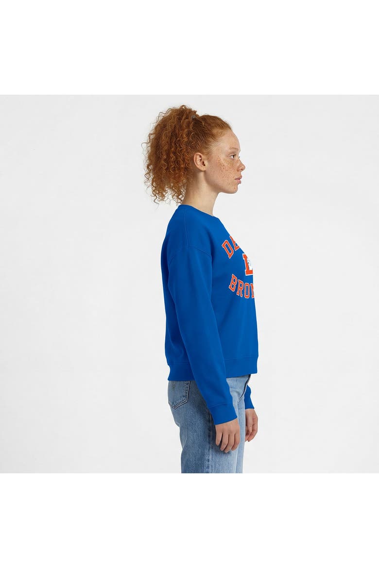 Women's Champion  Royal Denver Broncos Heart & Soul Powerblend Sweatshirt, Alternate, color, Royal