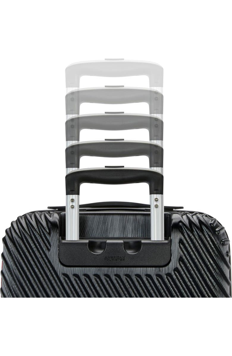 AMERICAN TOURISTER Disney Hardside Carry-On 21-Inch Luggage with Spinner Wheels, Alternate, color, Molded Mickey: Black