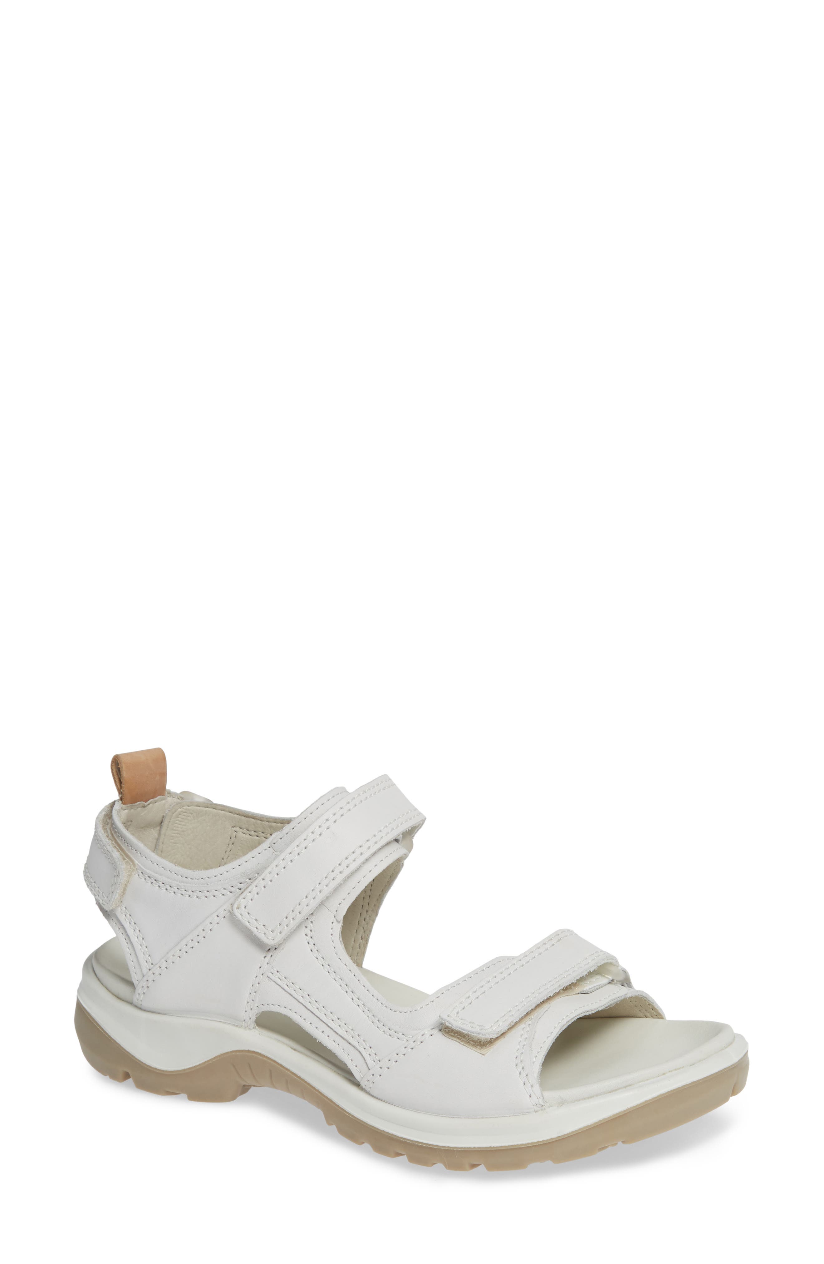 Premium Offroad Sandal, Main, color, WHITE NUBUCK LEATHER
