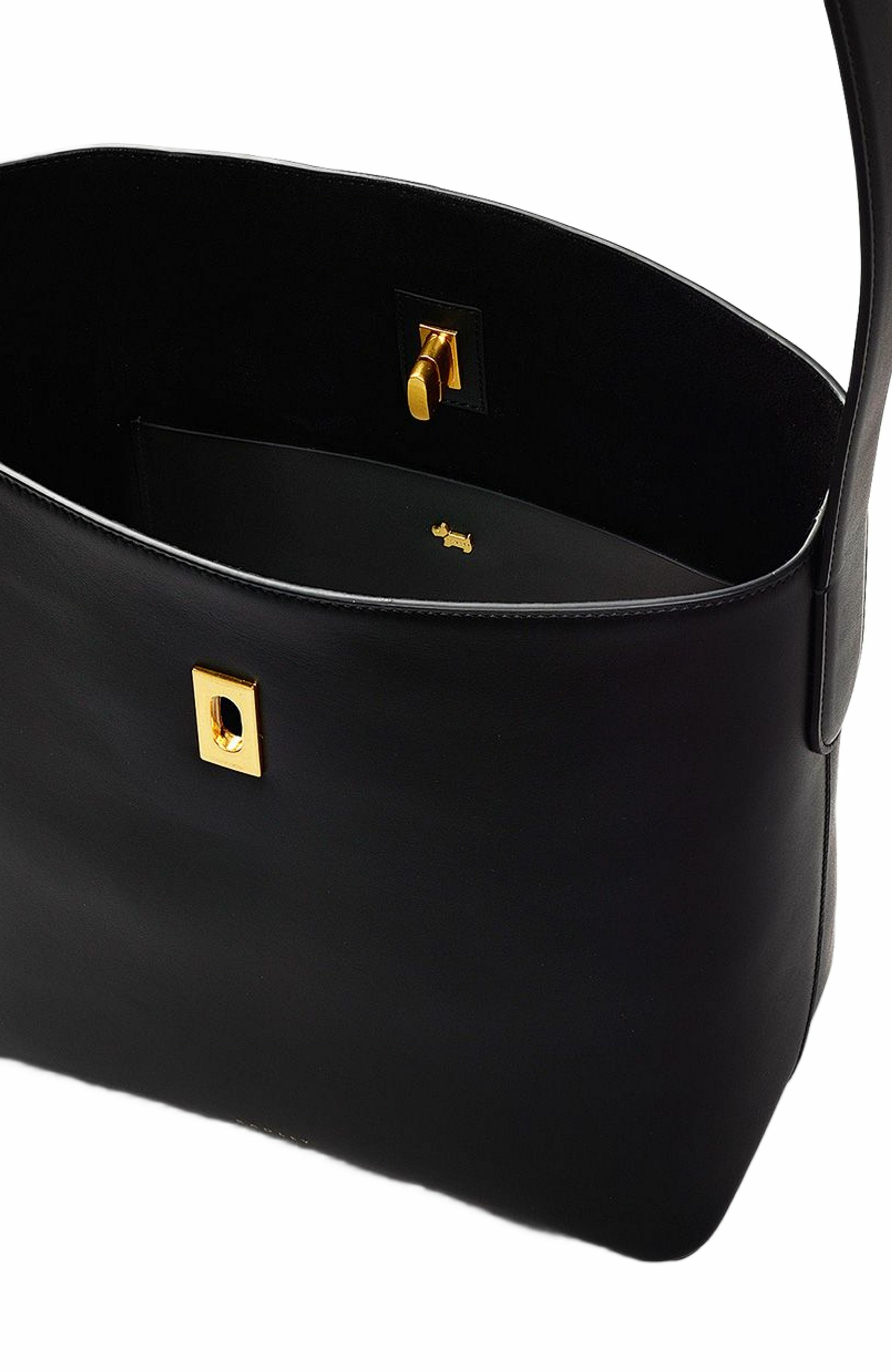 Radley Threadneedle Street Large Open Top Shoulder Bag, Alternate, color, Black