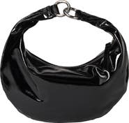 HYER GOODS Mini Leather Convertible Hobo Crescent Ring Bag