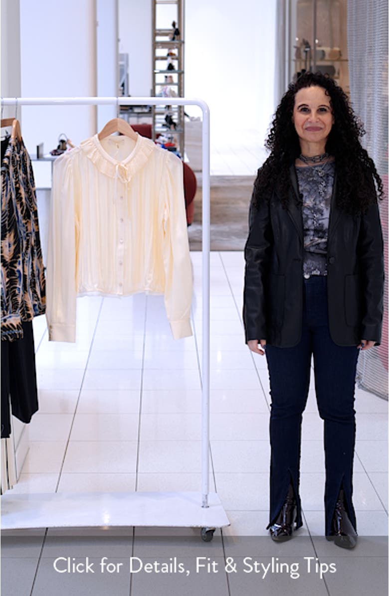 Karla Pintuck Pleated Silk Top, sales video thumbnail