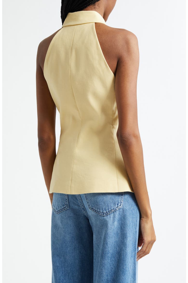 Orlinda Linen Blend Vest, Alternate, color, CHAMOMILE