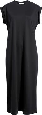 Nordstrom Muscle Sleeve Pima Cotton Jersey Maxi Dress