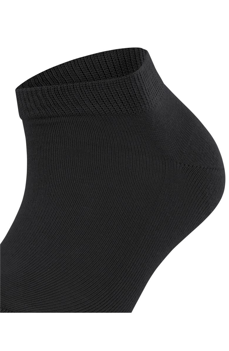 Falke Family Sustainable Cotton Sneaker Socks, Alternate, color, Black