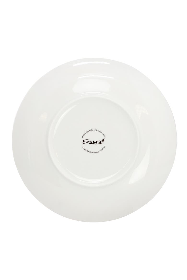 Tulip Fields 16 Piece Round Porcelain Dinnerware Set, Alternate, color, White