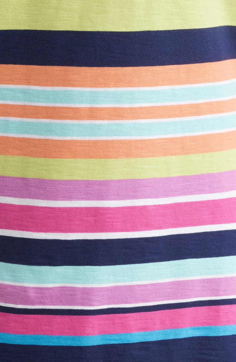Hatley Nellie Hot Stripes Cotton T-Shirt Dress, Alternate, color,