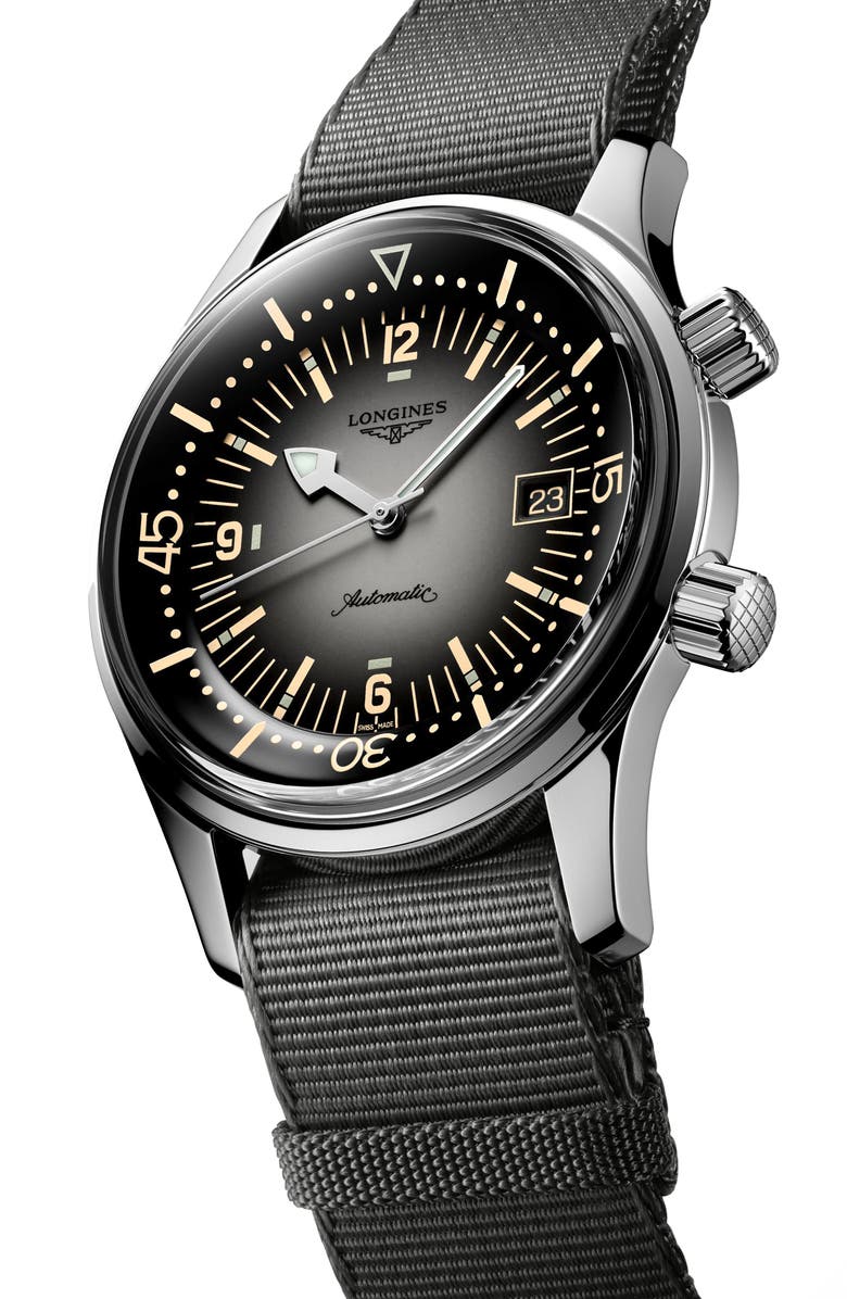 Longines Legend Diver Automatic Strap Watch, 42mm, Alternate, color, 