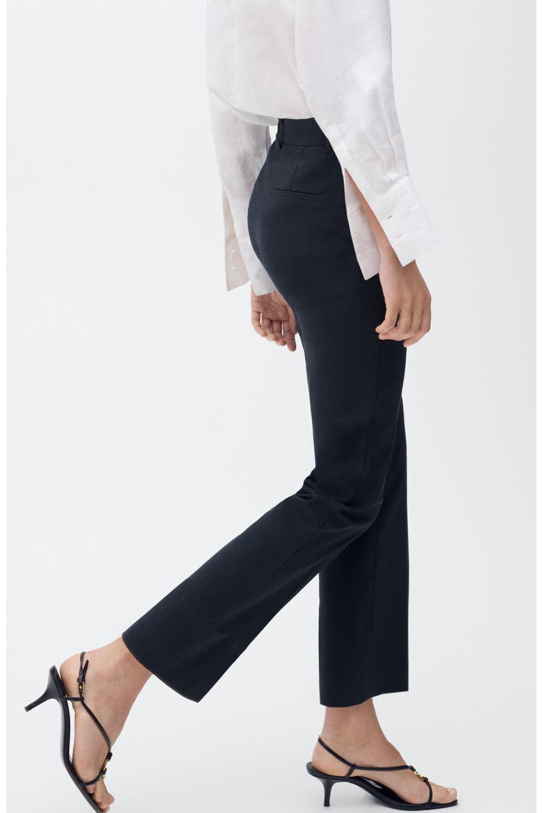 Ankle Straight Leg Pants, Alternate, color, NAVY