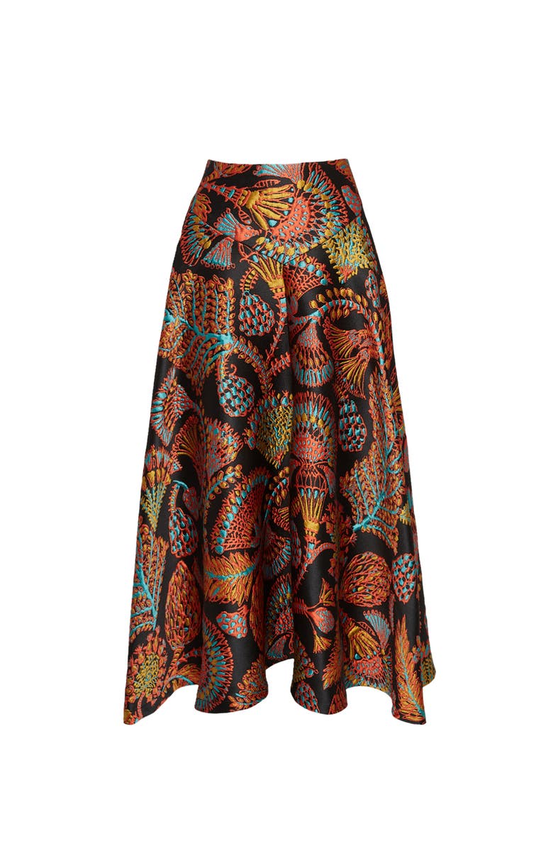 La DoubleJ Milano Skirt Jacquard Sicomore Black, Alternate, color, Jacquard Sicomore Black