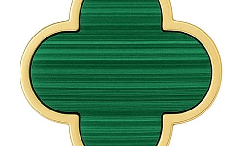 Gabi Rielle Clover Stud Earrings In Green