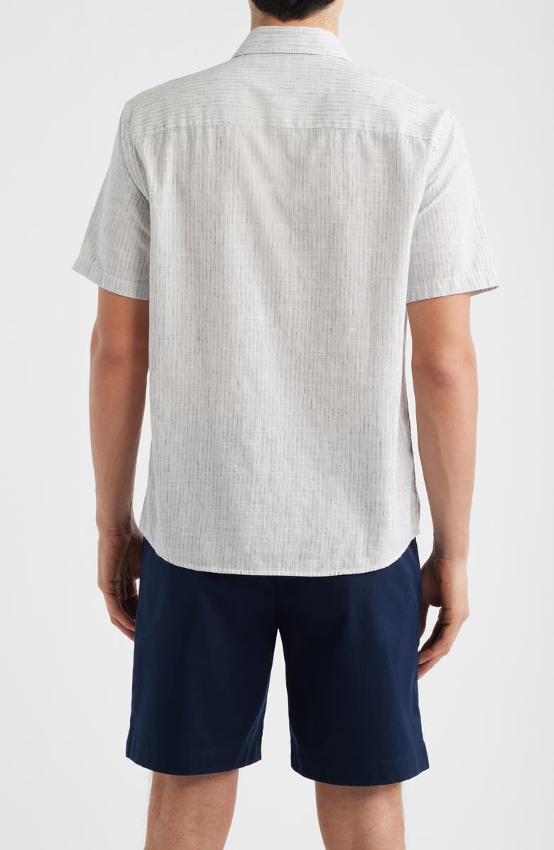 Robert Barakett Daxton Print Cotton Blend Sport Shirt, Alternate, color, Washed Blue