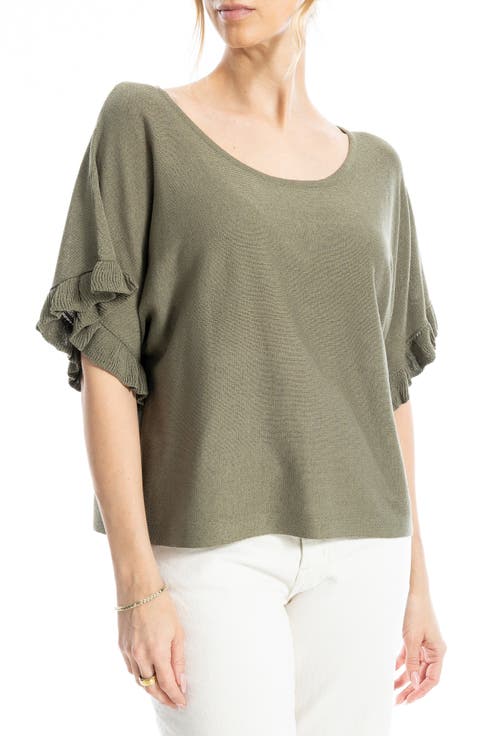 Flutter Sleeve Sweater