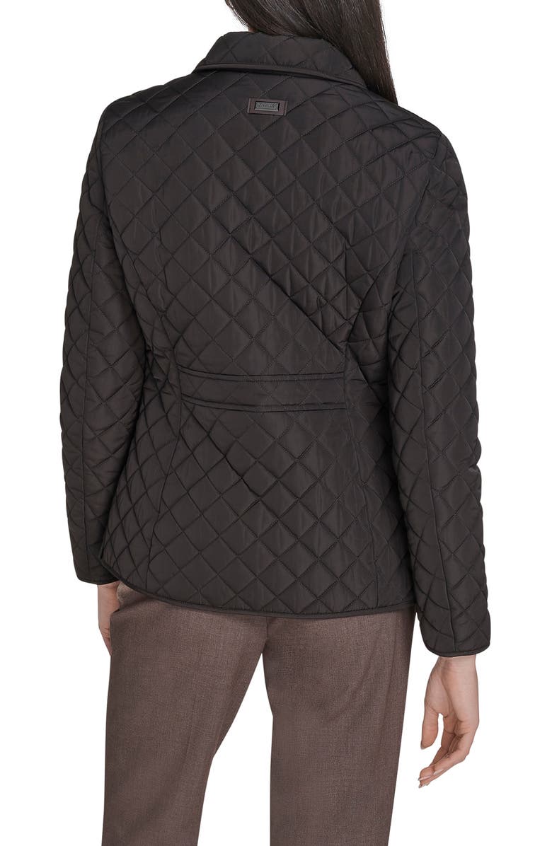 Calvin Klein Quilted Barn Jacket, Alternate, color, Carob
