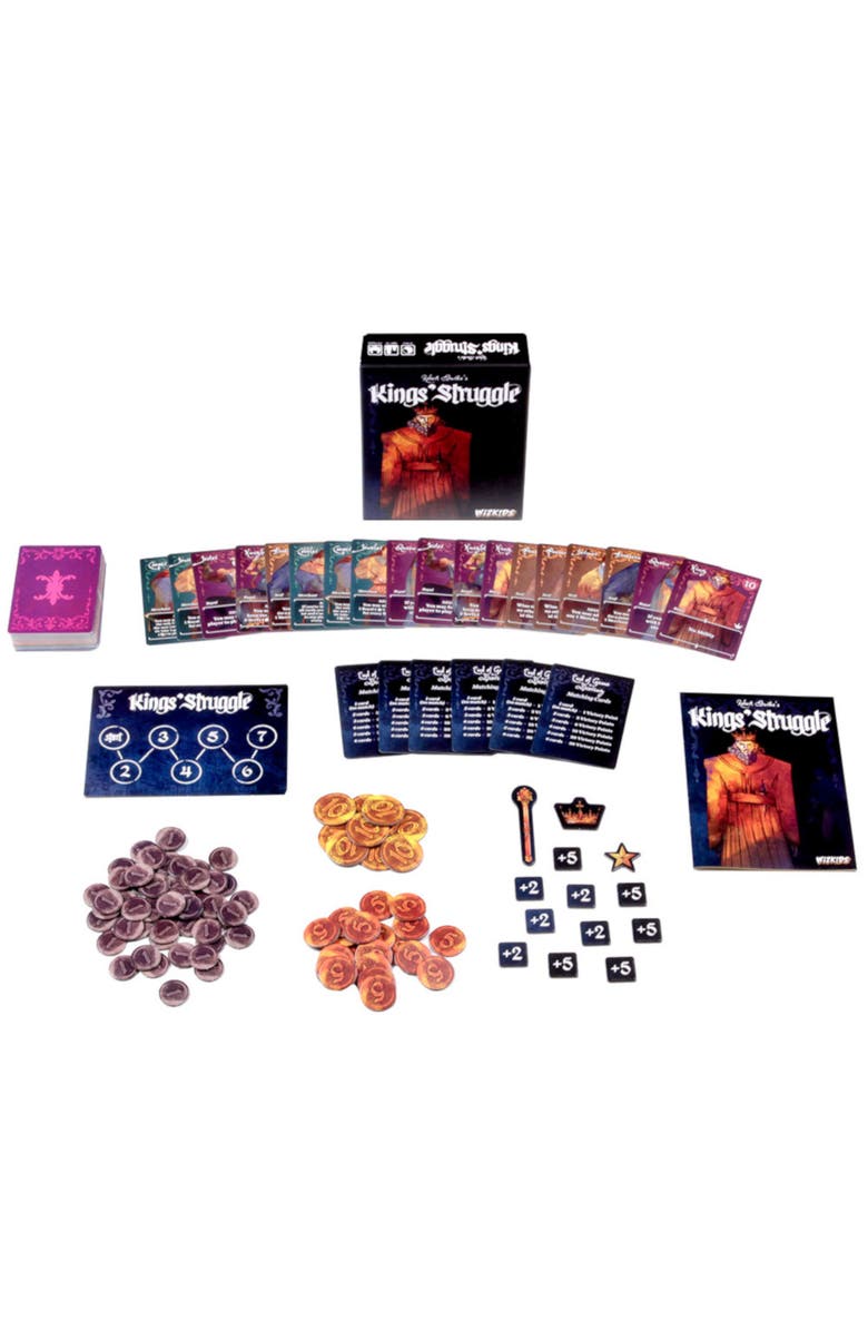 WizKids Games King's Struggle Negotiation Focus Card Game, Alternate, color, Multicolored