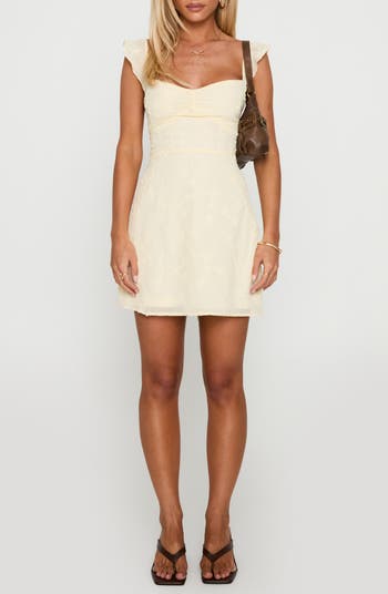 Landon Lace Trim Shift Mini Sundress