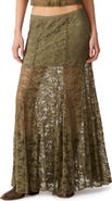 Steve Madden Mirabel Embroidered Lace Skirt