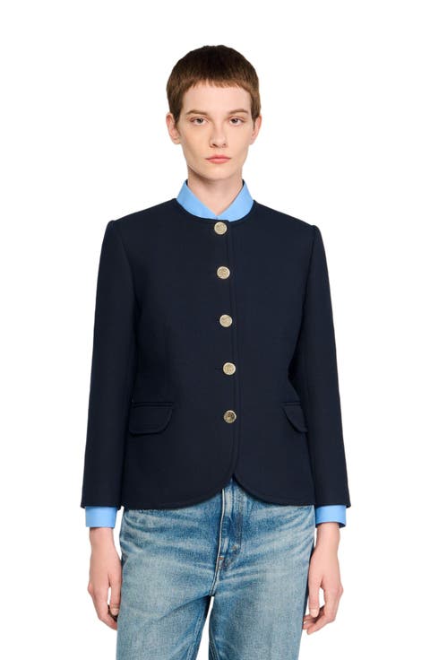 Round collar jacket