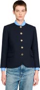 SANDRO Round collar jacket