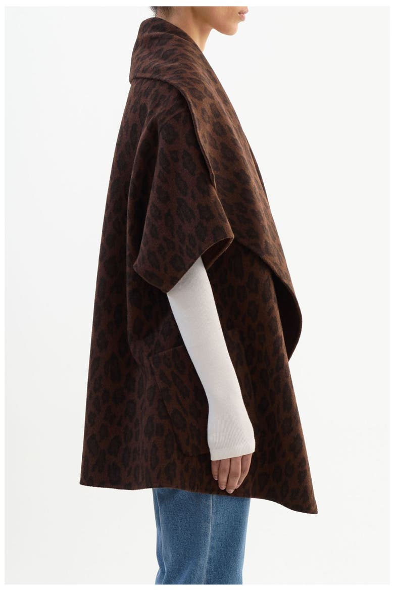 Penelope | Double Face Wool Coat, Alternate, color, Leopard