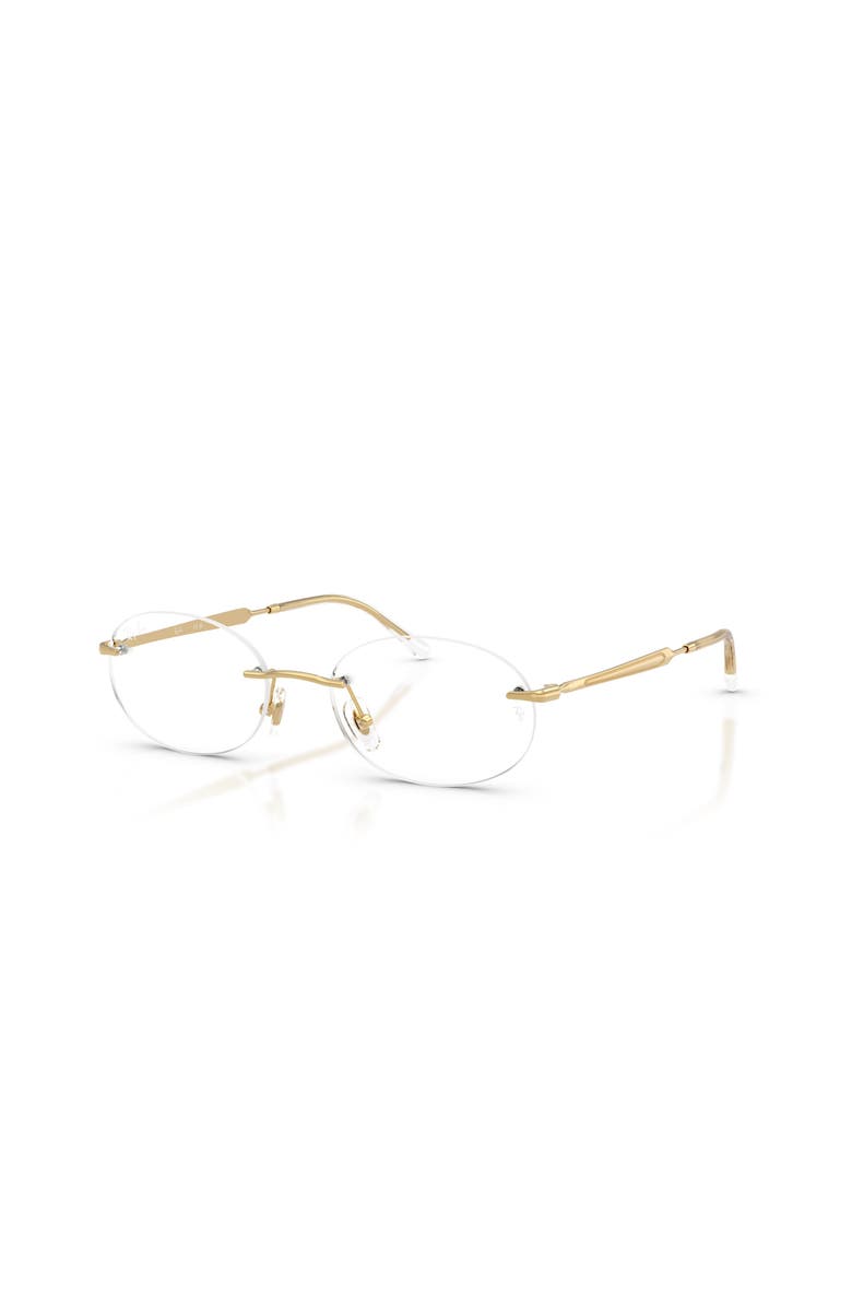 Ray-Ban 52mm Oval optical glasses, Main, color, Gold