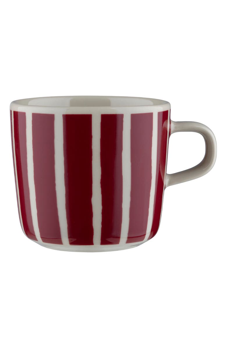 Marimekko Piccolo Coffee Mug, Main, color, Stoneware Burgundy