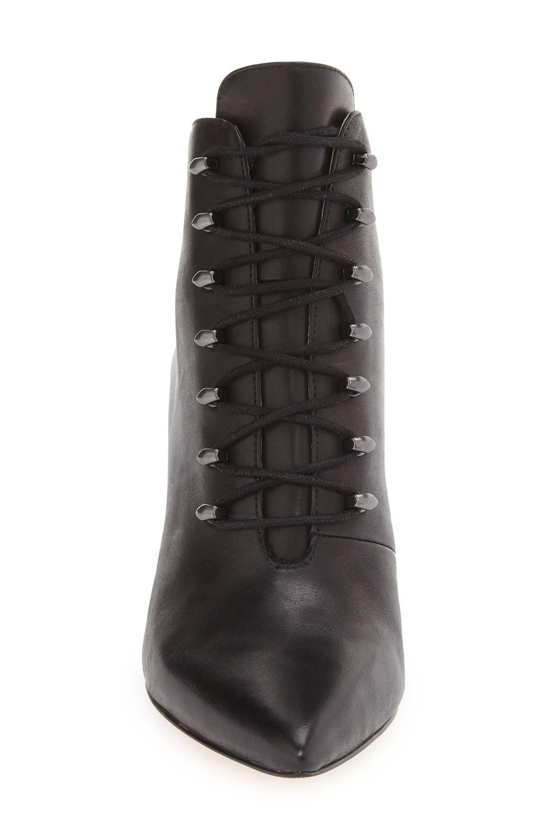 Pour la Victoire 'Vittoria' Lace-Up Pointy Toe Bootie, Alternate, color, 
