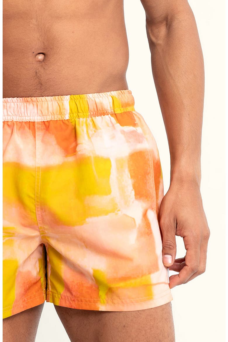 Sebastian Solid 4-Inch Nylon Swim Trunks, Alternate, color, SOL/ ORANGE