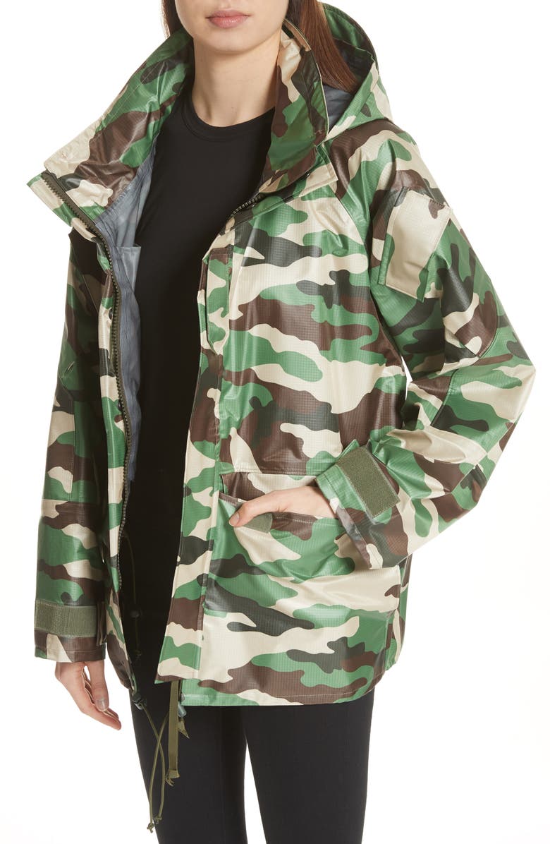 Junya Watanabe Camo Nylon Jacket, Alternate, color,