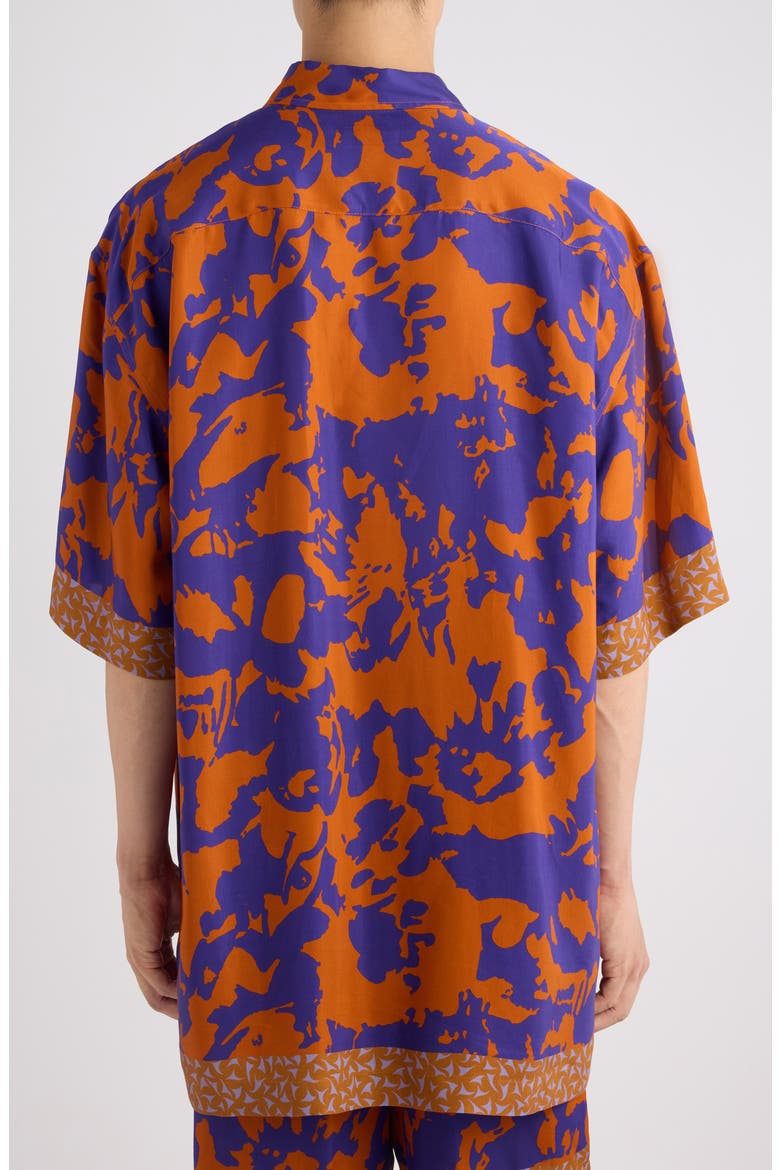Cassidy Short Sleeve Button-Up Shirt, Alternate, color, ORANGE
