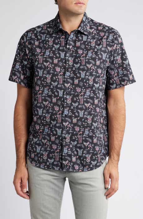Tommy Bahama Bahama Coast Boozy Nights IslandZone® Short Sleeve Button-Up Shirt