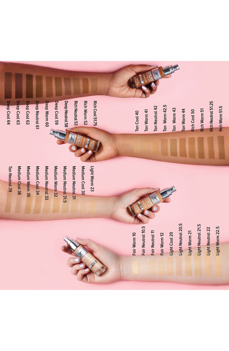 IT Cosmetics Your Skin But Better Foundation + Skincare, Alternate, color, Deep Warm 60