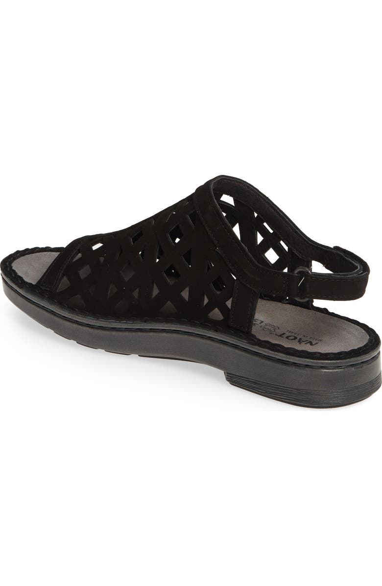 Naot Amadora Slingback Sandal, Alternate, color, Black Velvet