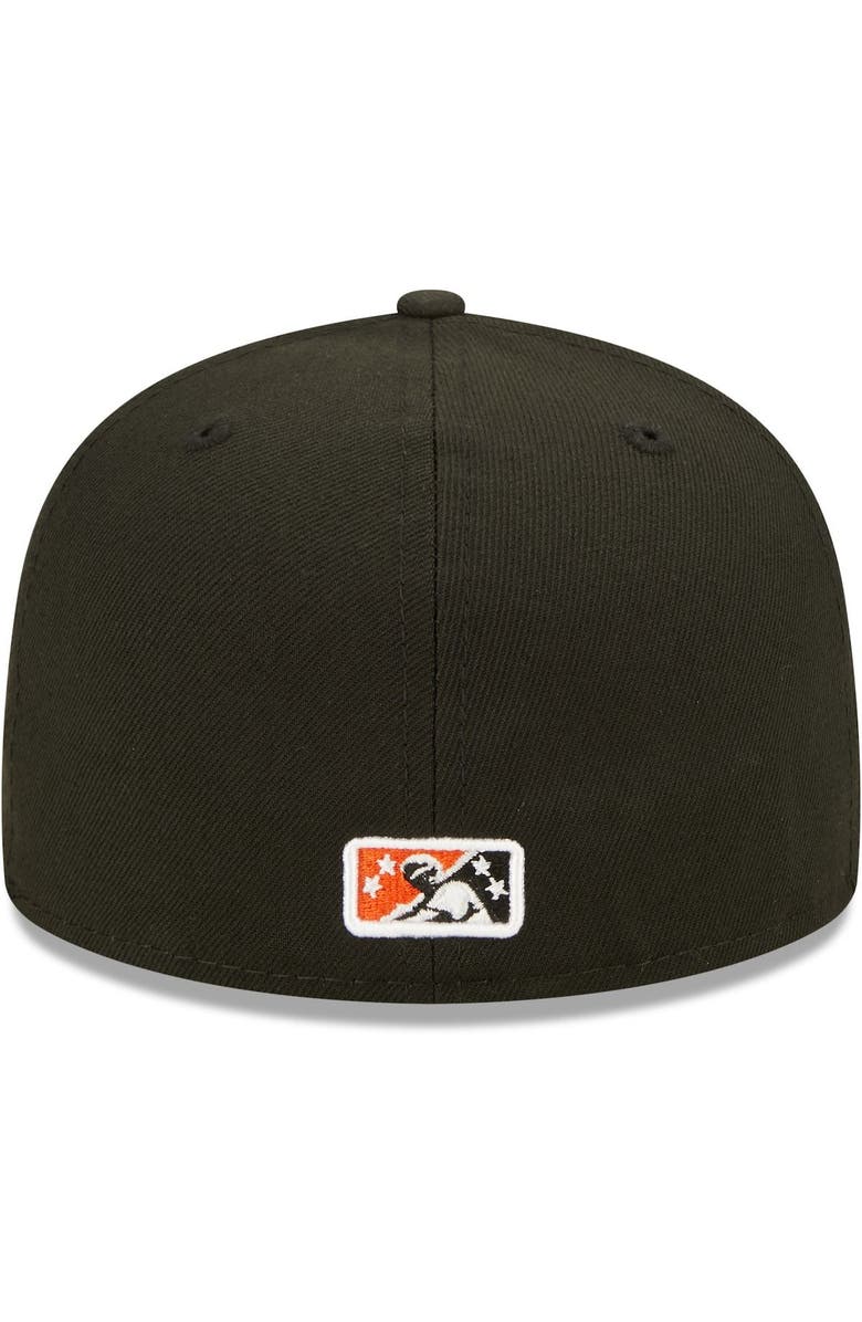 New Era Men's New Era Black Bowie Baysox Authentic Collection Team Alternate 59FIFTY Fitted Hat, Alternate, color, 